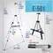 U.S. Art Supply 66" Silver Metal Tripod Easel Display - Adjustable 18"- 5.5', Holds 36" Canvas - Floor/Tabletop Easel Stand, For Sign Display, Painting, Poster Board, Canvas - Portable Bag